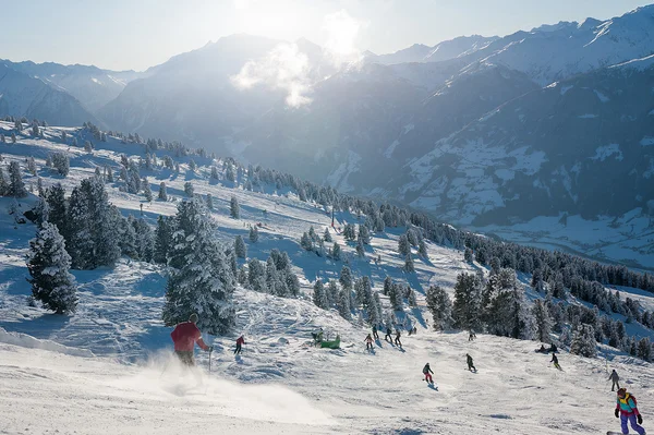 Zillertal en los Alpes austríacos — Foto de Stock