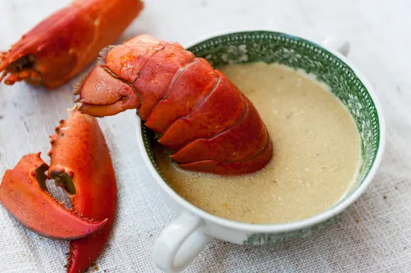 Lobster soup — Stock Photo, Image