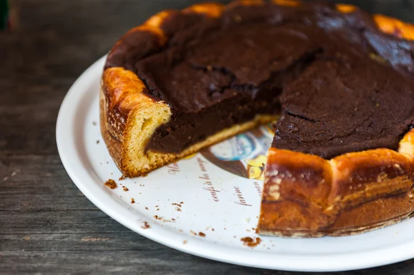 Torta de chocolate — Fotografia de Stock