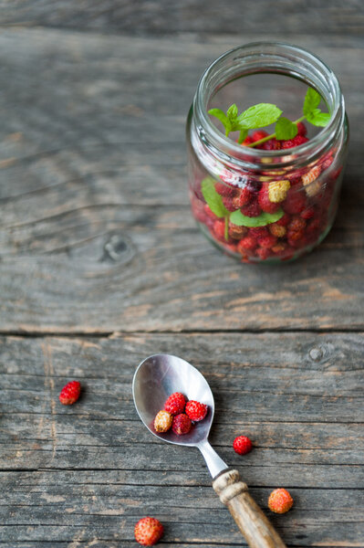 Wild strawberry milkshake