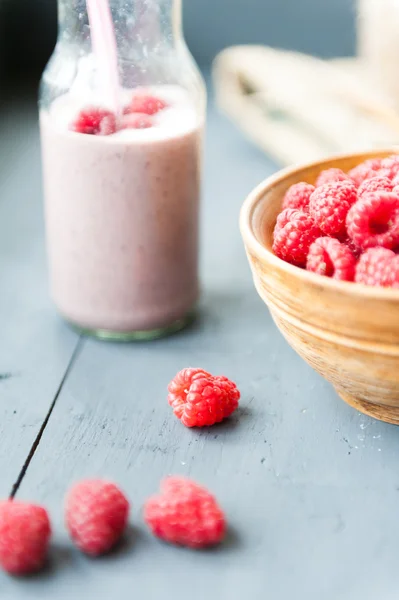 Raspberry milkshake — Stockfoto
