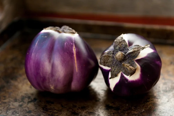 Close up of an eggplant — Stock Photo, Image