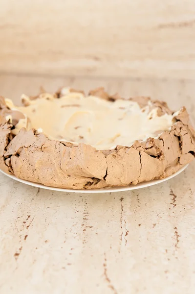 Pavlova κέικ σοκολάτας — Φωτογραφία Αρχείου