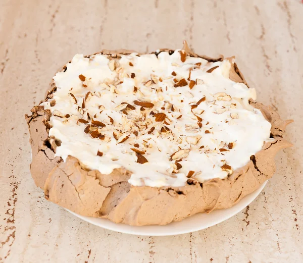 Gâteau pavlova chocolat — Photo