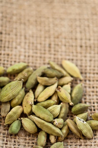 El primer plano del cardamón sobre la mesa — Foto de Stock