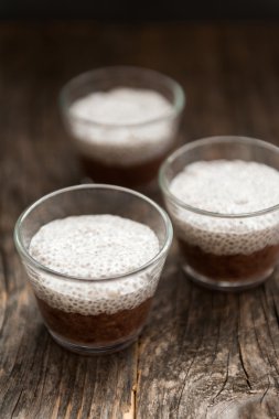 Çikolata chia tohum puding