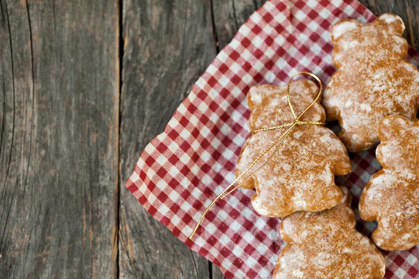 Ginger bread in the shape of a bear — Stock Photo, Image