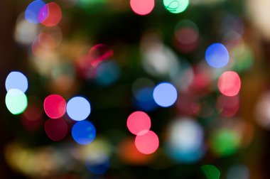 Renkli Noel ışıkları ayrıntılarını