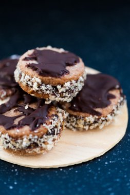 Çikolata forchristmas sandviç kurabiye