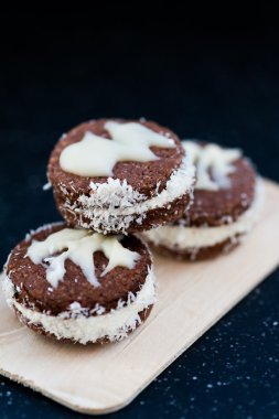 Çikolata forchristmas sandviç kurabiye
