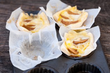 Armut ve mavi peynir ile Mini turta