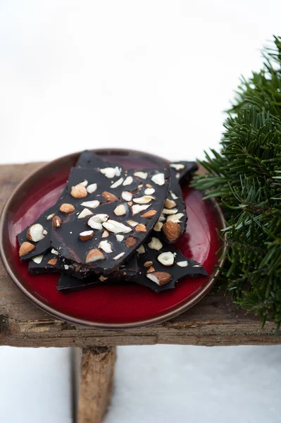 Homemade raw vegan chocolate — Stock Photo, Image