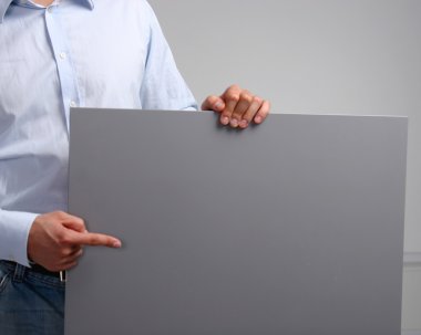 adam gösteren boş alan beyaz tasarlamak