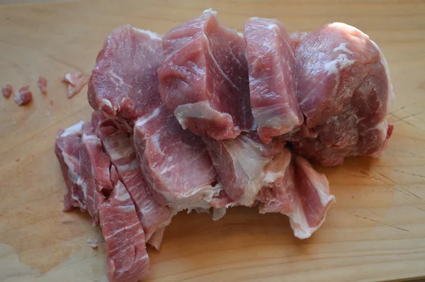 RAW свинини стейки — стокове фото