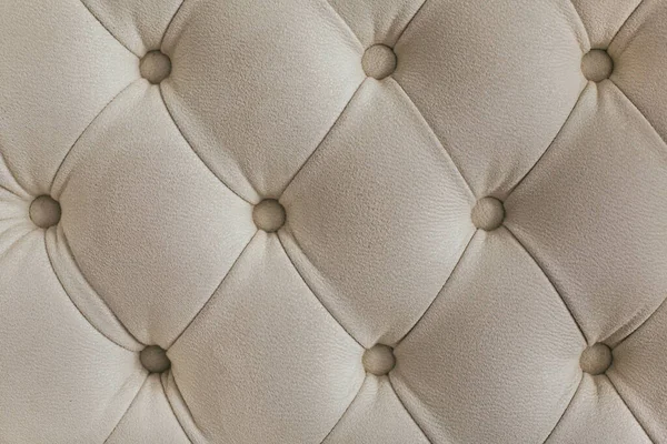 Patrón Diamantes Textiles Terciopelo Beige Claro Con Botones Concepto Fondo — Foto de Stock