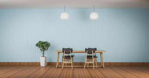 会議室 e の木製の床の 3 d レンダリング作業 — ストック写真