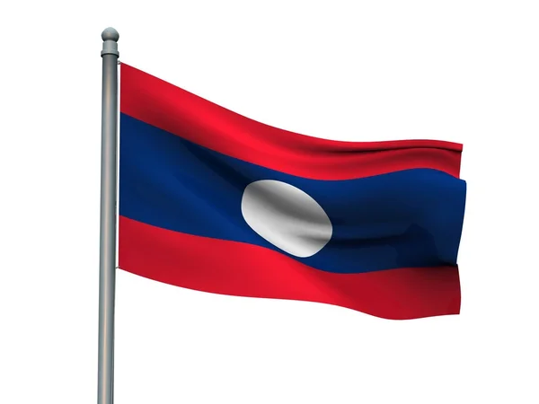 Bandera de la nación sobre fondo blanco 3d renderizado —  Fotos de Stock