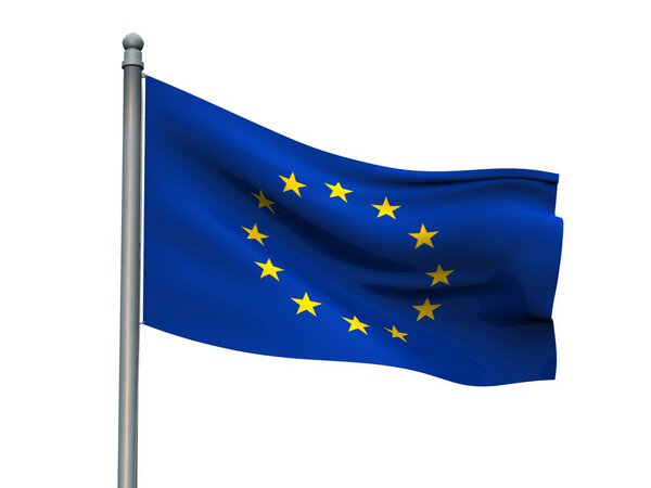 Nation flag on white background 3d rendering