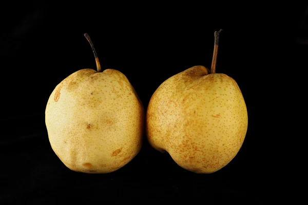 Fresh oriental pear on a black background — Stock Photo, Image