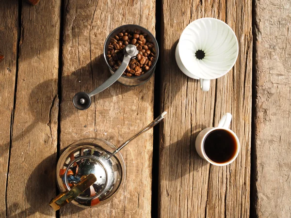 Tropfkaffee-Set — Stockfoto