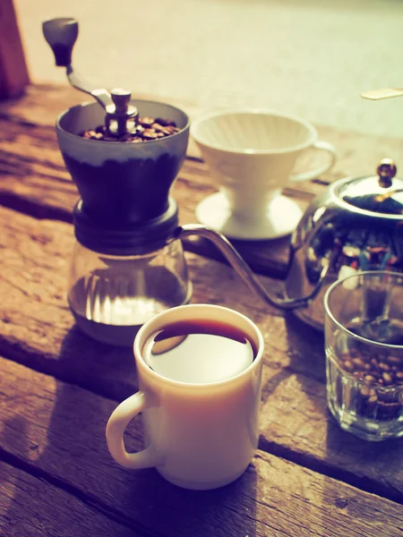 Набор капельного кофе — стоковое фото