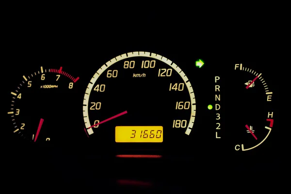 Gages Dashboard pentru o mașină — Fotografie, imagine de stoc