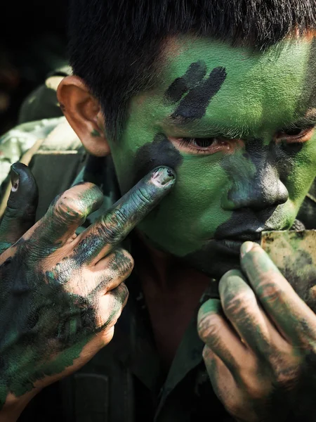Thailändska soldat — Stockfoto