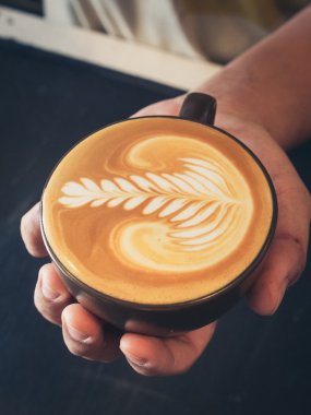 how to make latte art coffee  clipart