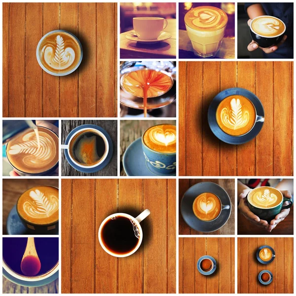 Conjunto de café recolher — Fotografia de Stock