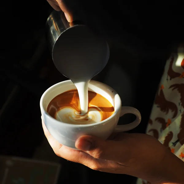 Café arte latte — Foto de Stock