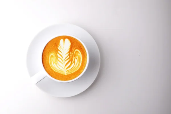Чашка кофе latte a — стоковое фото