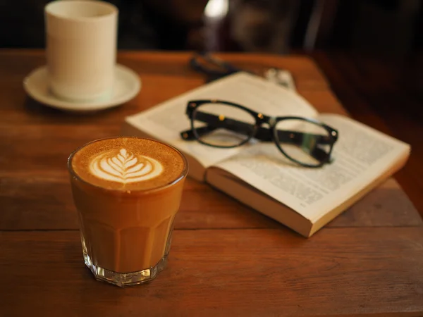 Kawa latte art — Zdjęcie stockowe