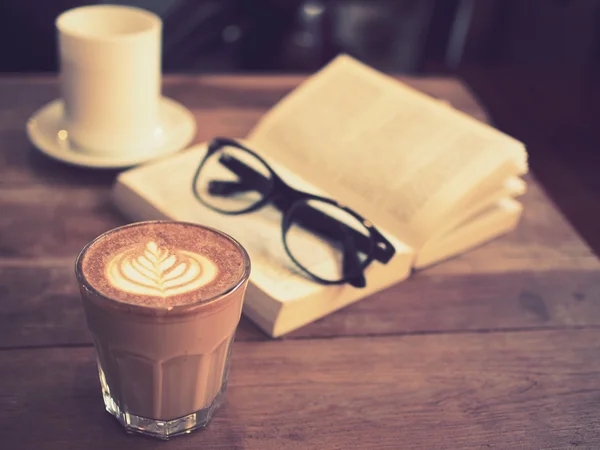 Coffee latte art — Stock Photo, Image