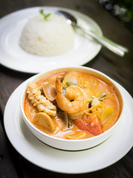 Comida tailandesa Tom yum sea food — Fotografia de Stock