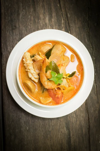 Comida tailandesa Tom yum sea food — Fotografia de Stock