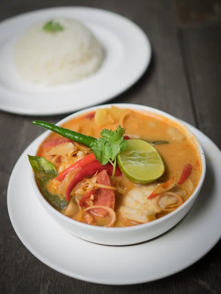 Thai Food Tom Yum sopa — Fotografia de Stock