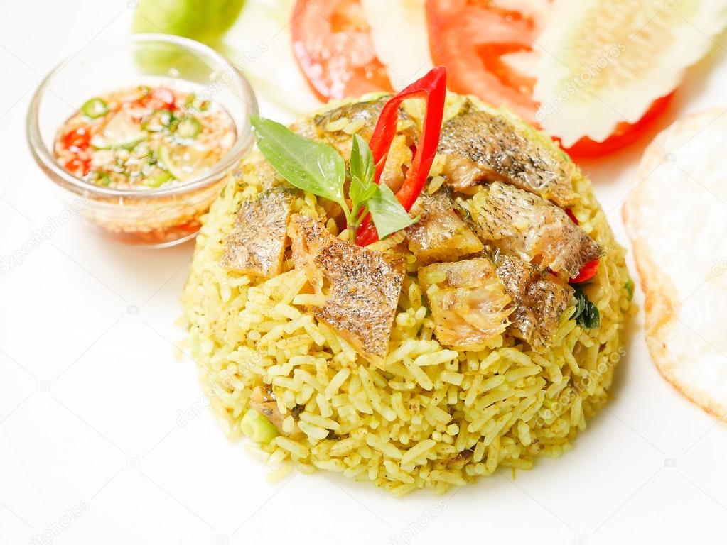 fried rice with fish Thai food