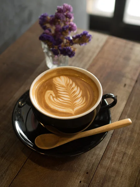 Hoe maak je koffie latte art — Stockfoto