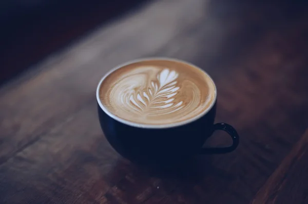 Como fazer café Latte arte — Fotografia de Stock