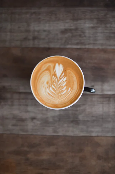 Jak se dělá káva latte art — Stock fotografie