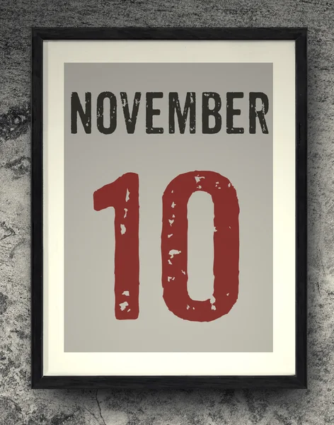 Calendrier de novembre sur le cadre photo — Photo