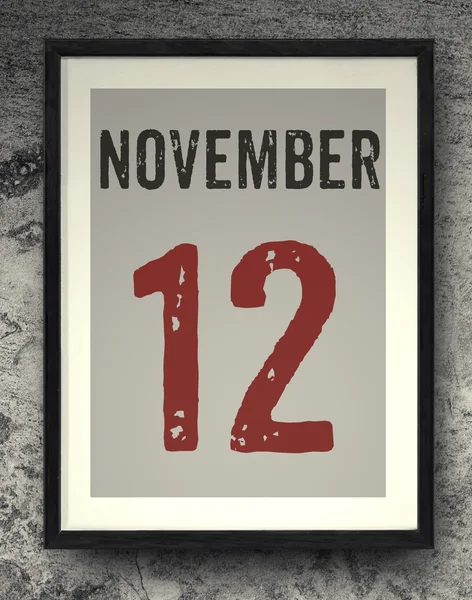 De kalender van november op de PhotoFrame — Stockfoto