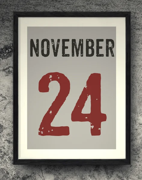 Calendrier de novembre sur le cadre photo — Photo