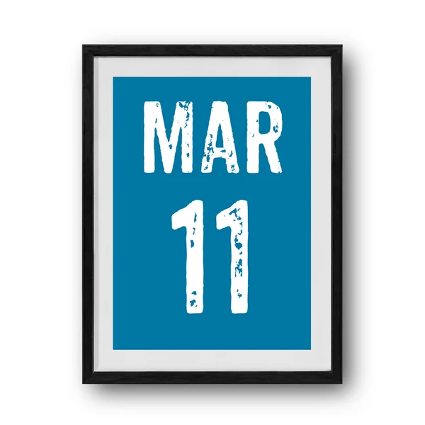 Ημερολόγιο Μαρτίου σχετικά με το πλαίσιο φωτογραφιών — Φωτογραφία Αρχείου