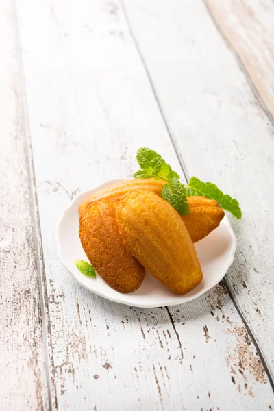 Cytryny domowe ciasteczka Madeleine — Zdjęcie stockowe