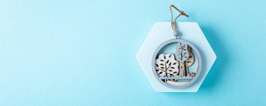 Noel tebrik kartı konsepti.