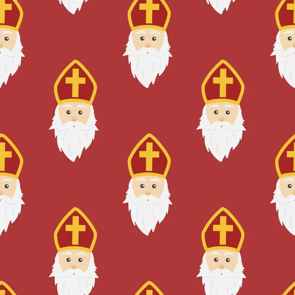 Férias holandesas Sinterklaas fundo — Vetor de Stock