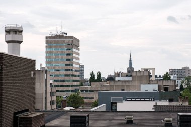 Eindhoven 'ın çatıdan panoramik görünümü