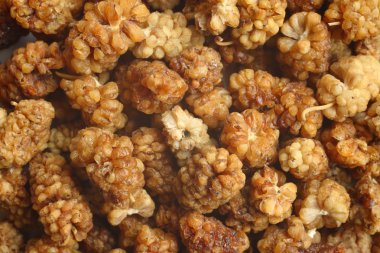 Kurutulmuş beyaz dut arka plan