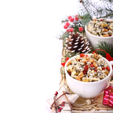Kutia. Geleneksel Noel tatlı yemek